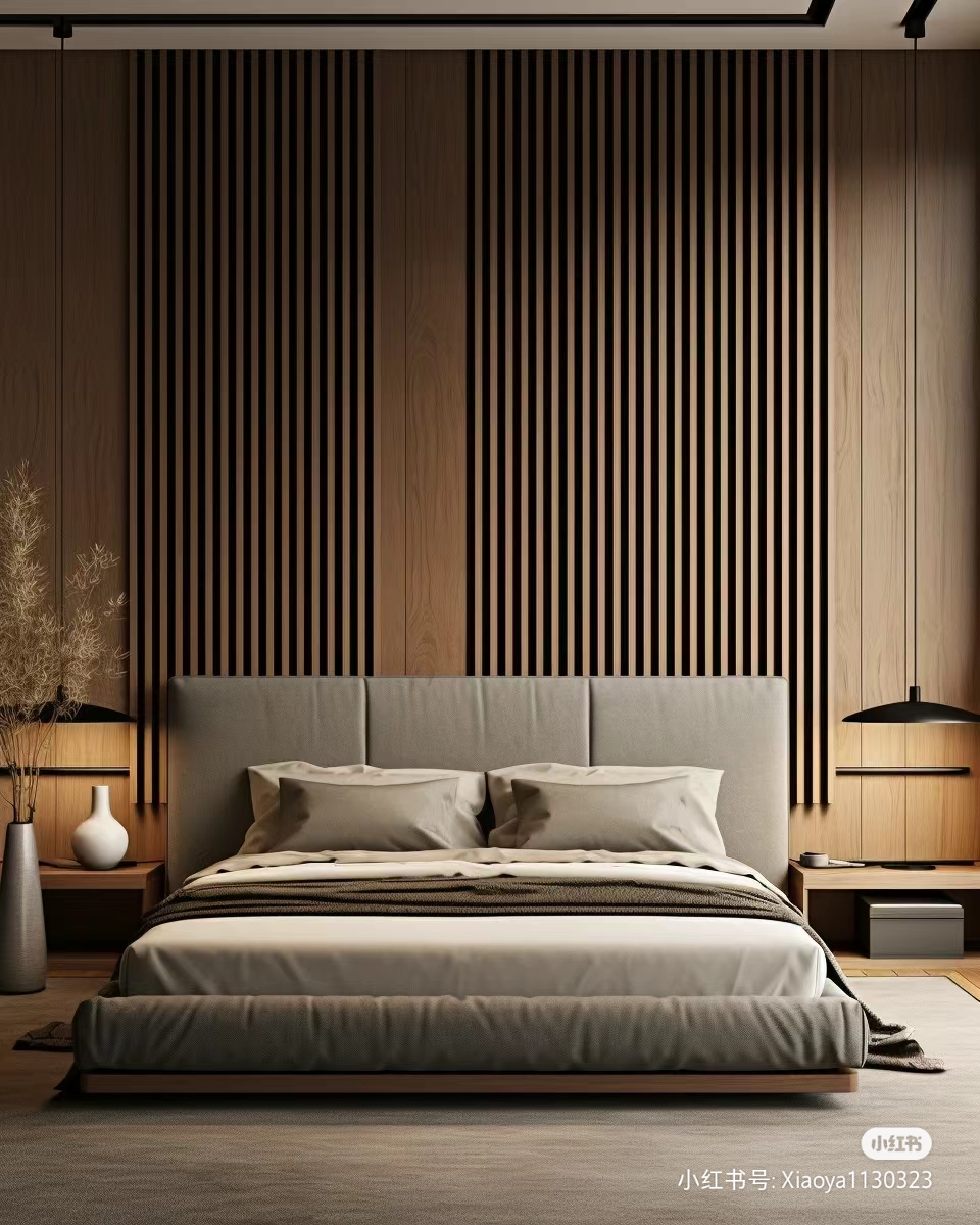 木质波浪板装修效果图，让空间焕发独特质感