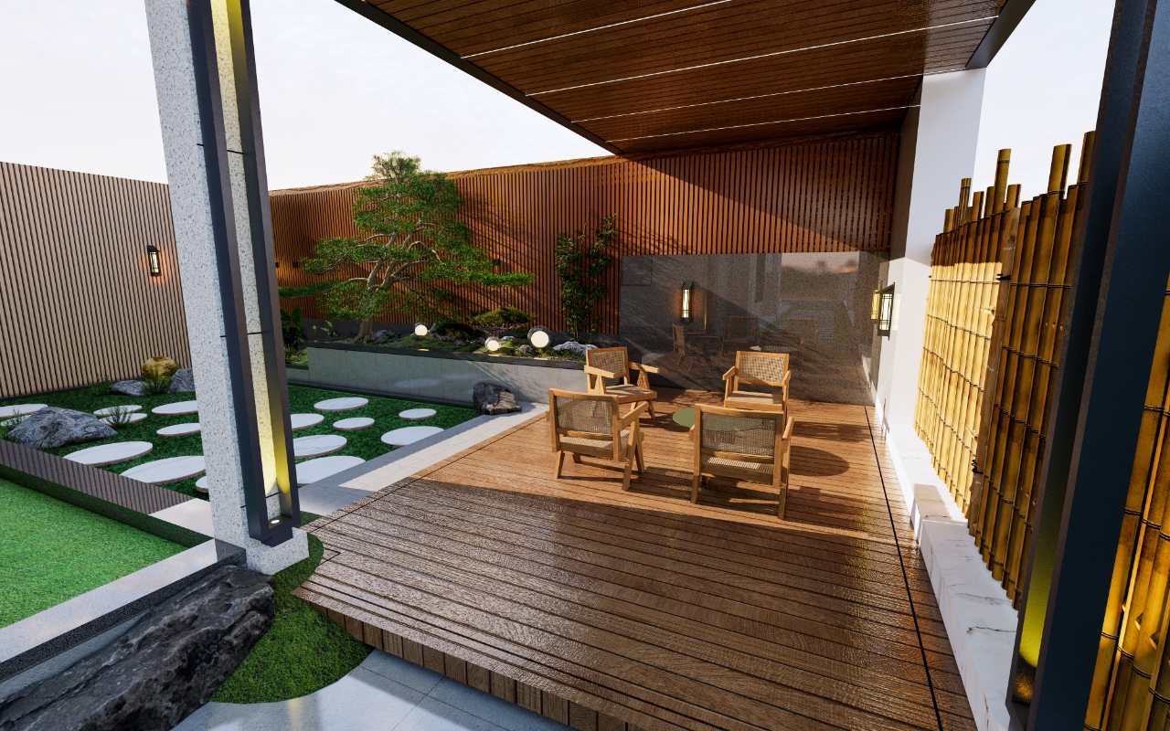 腰线层阳台装修效果图，打造精致家居空间