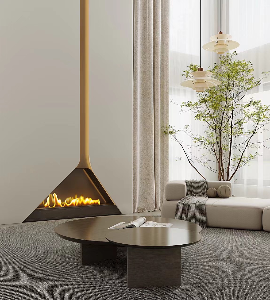 碳晶板家装效果图：现代家居设计与材质选择指南