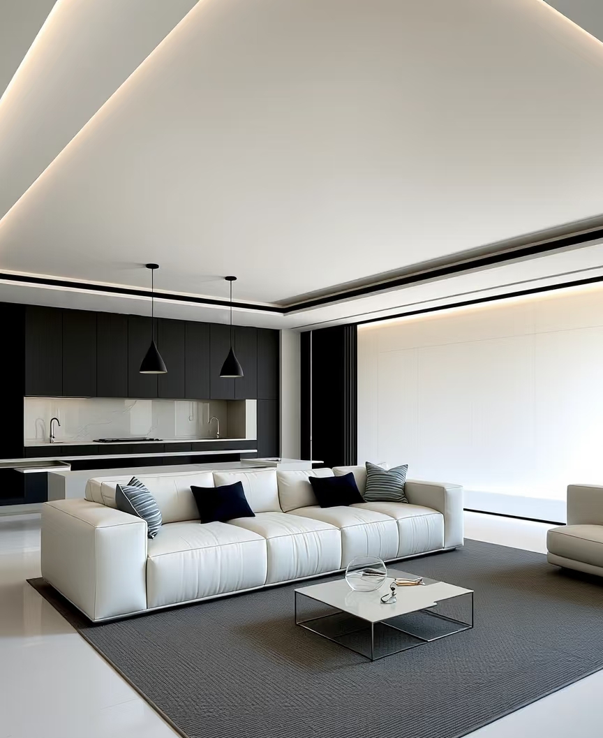现代简约吊顶装修效果图设计指南
